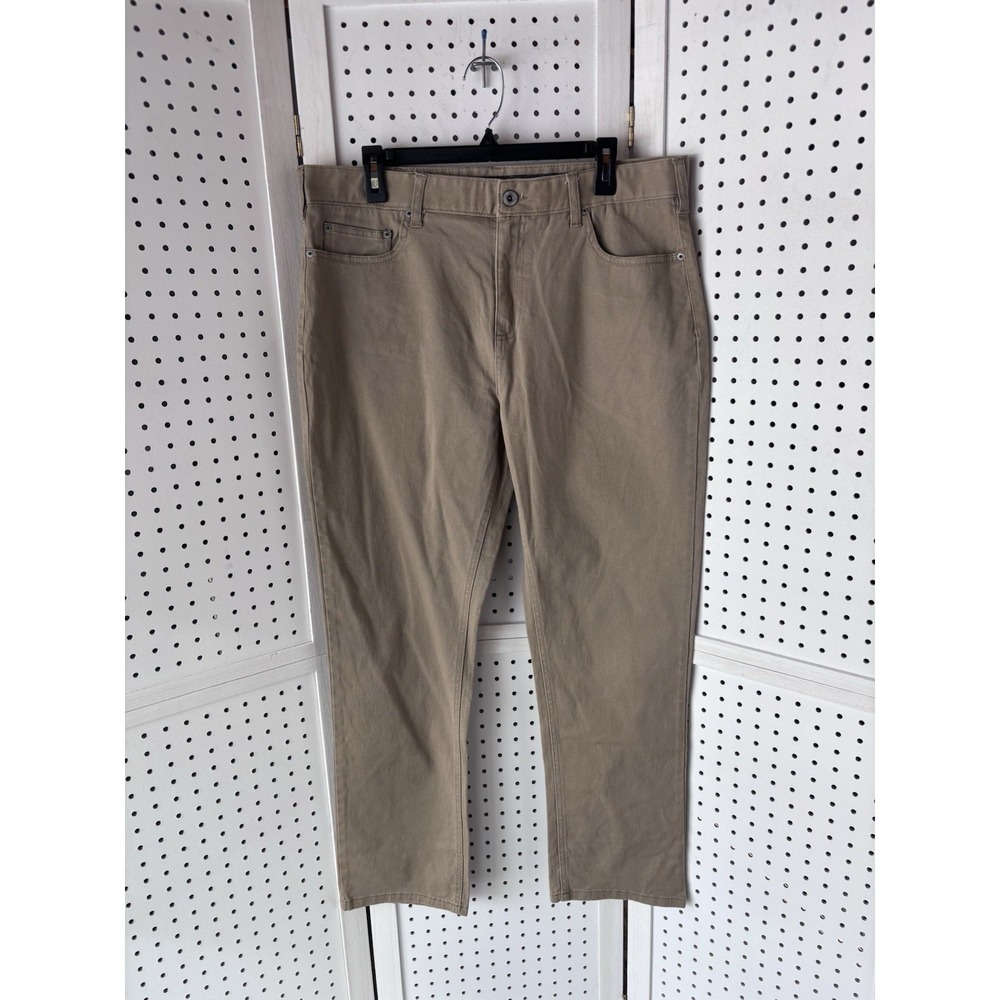 Iron Co.‎ Men's 34/30 Beige Brown Jeans Pants Comfort Waistband Straight Stretch